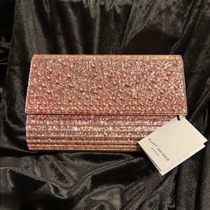 Kurt Geiger Sparkling Pink Crystal Clutch